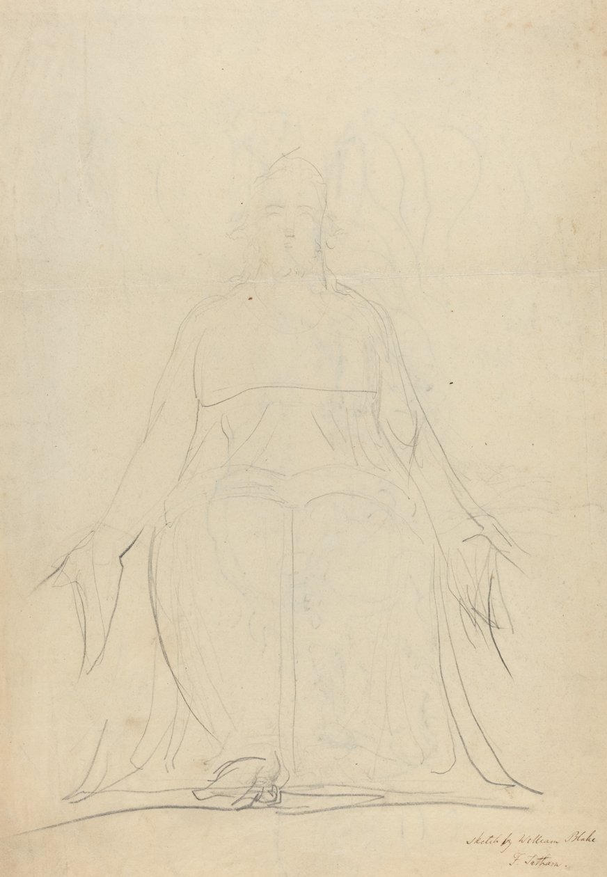 Een Stijgende Spiraal van Figuren door William Blake