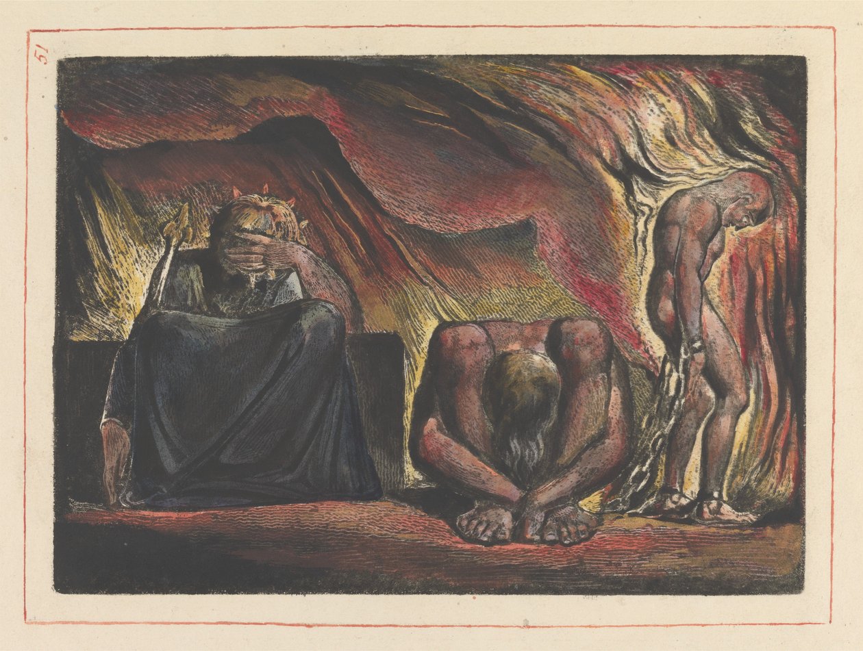 Frontispice van hoofdstuk 3 (plaat 51) door William Blake