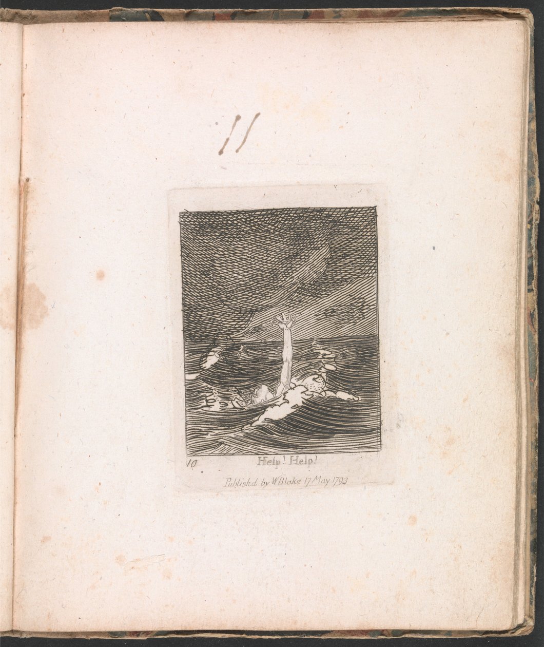 Voor Kinderen. De Poorten van het Paradijs, Plaat 12, Help! Help! door William Blake
