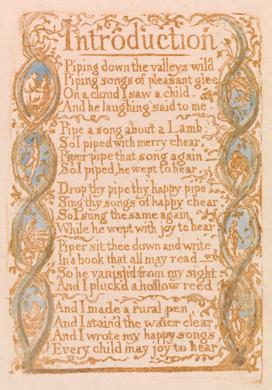 Einführung (Tafel 3) door William Blake