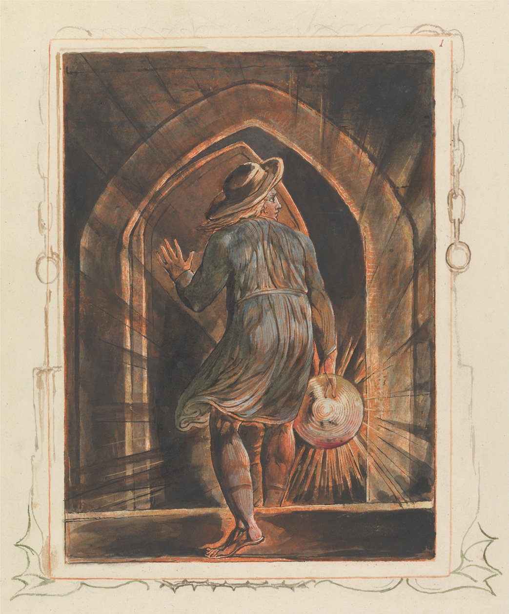 Jeruzalem, frontispice (plaat 1) door William Blake