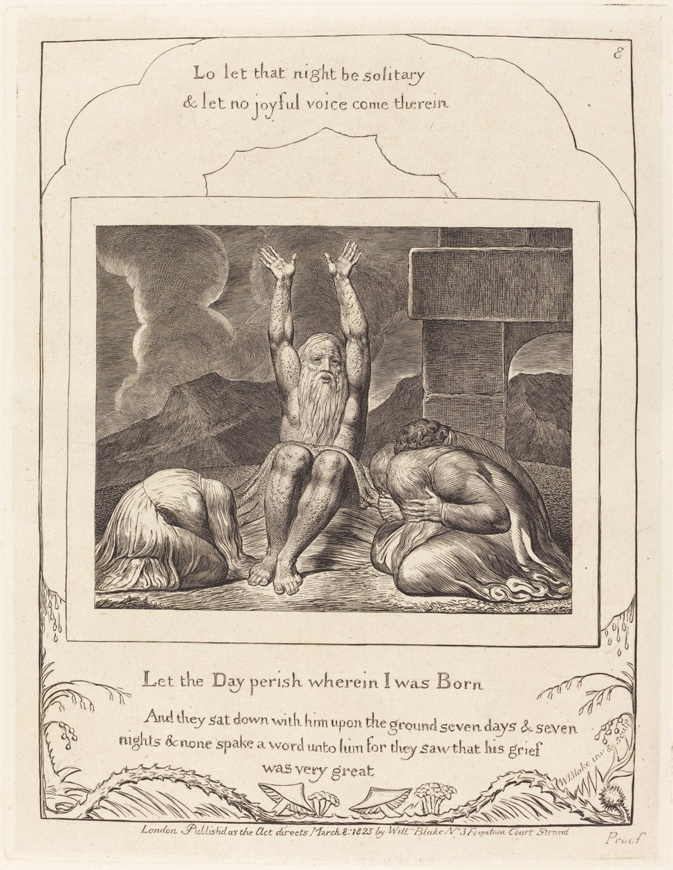 Jobs Wanhoop door William Blake