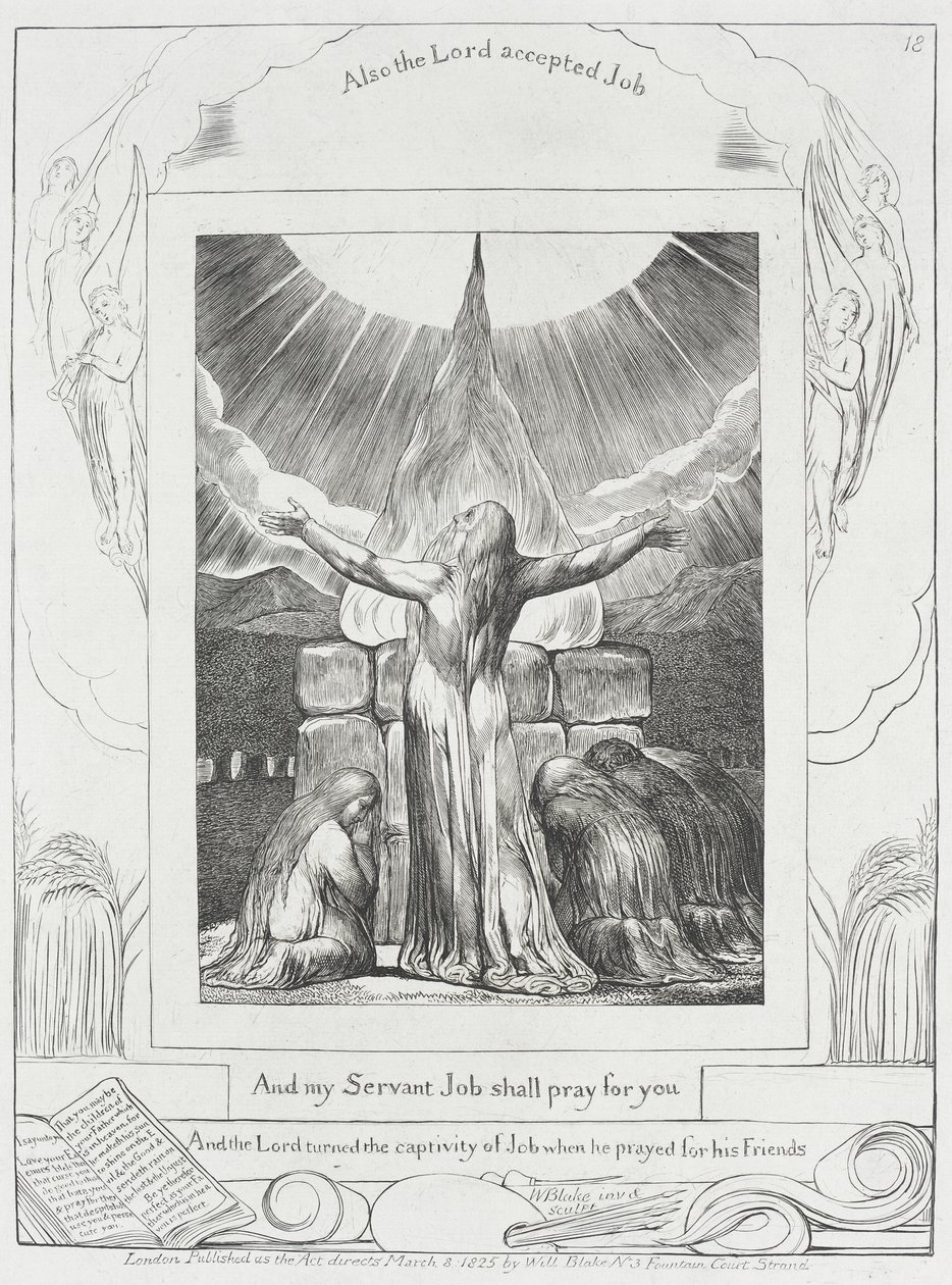 Het gebed van Job werd verhoord door William Blake