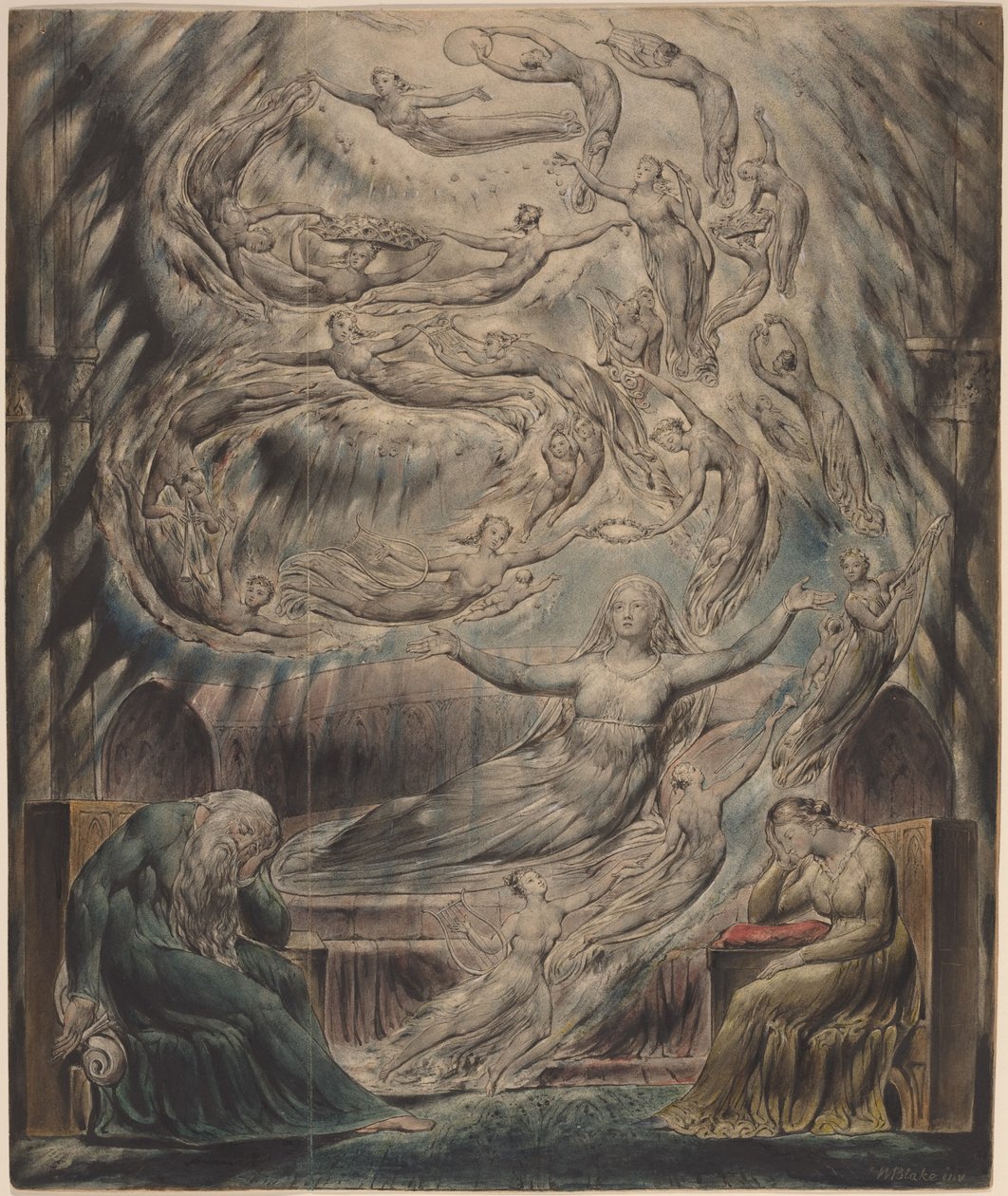 De droom van koningin Katherine door William Blake