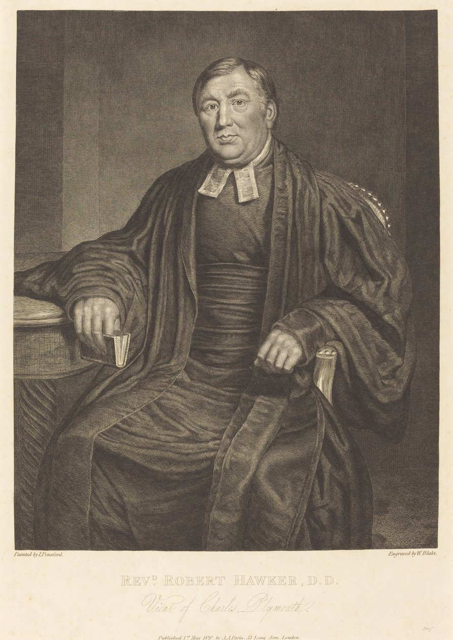 Dominee Robert Hawker, D.D., 1820 door William Blake