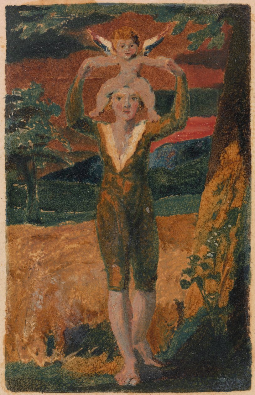 Songs of Innocence and of Experience, Plaat 32, Experience Frontispiece (Bentley 28) door William Blake