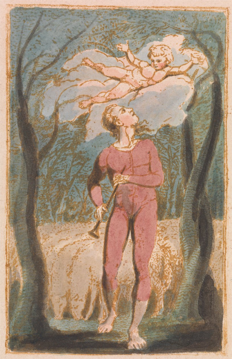 Songs of Innocence, frontispice (plaat 1) door William Blake