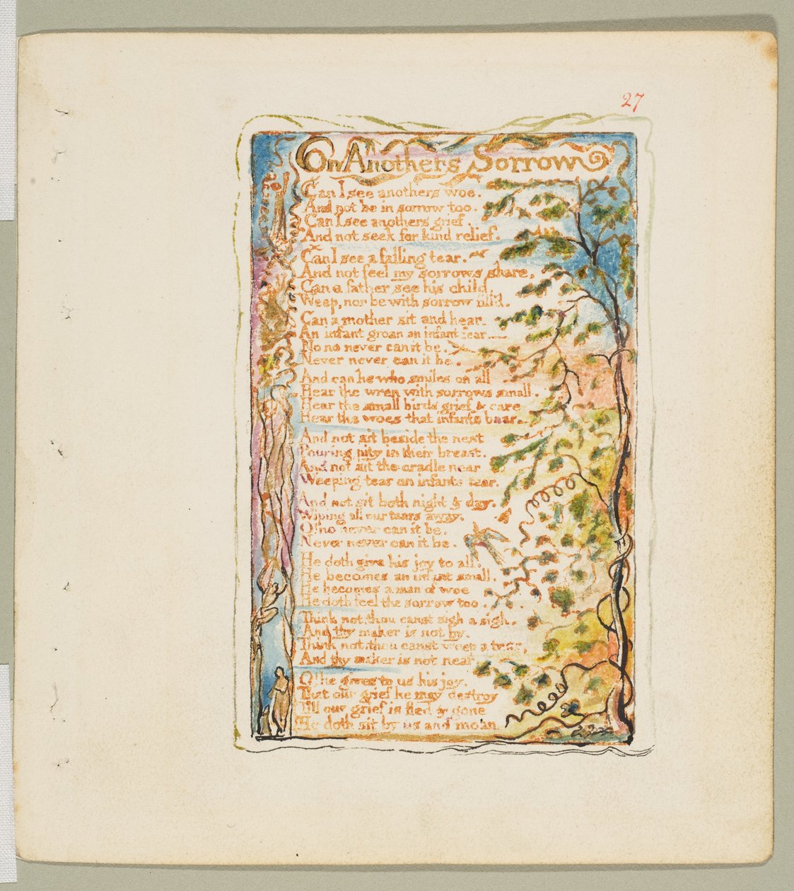 Songs of Innocence and of Experience: On Anothers Sorrow door William Blake