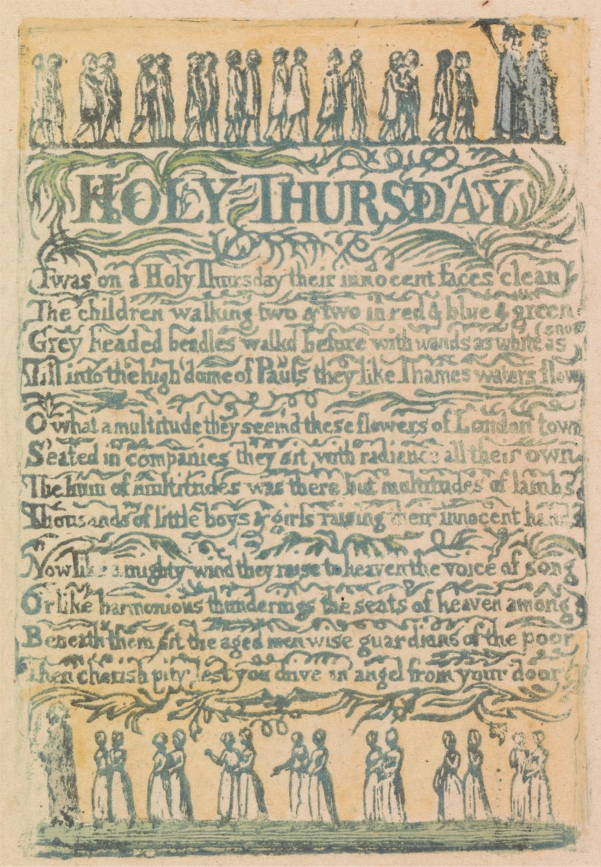 Songs of Innocence and of Experience, Plaat 24, "Het goddelijke beeld" (Bentley 18) door William Blake