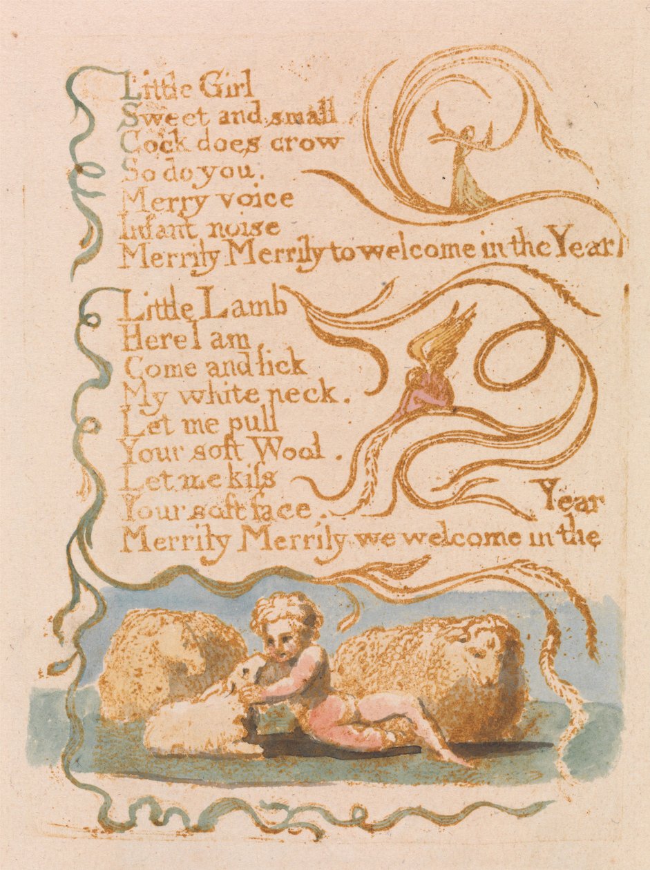 Frühling (Tafel 26) door William Blake