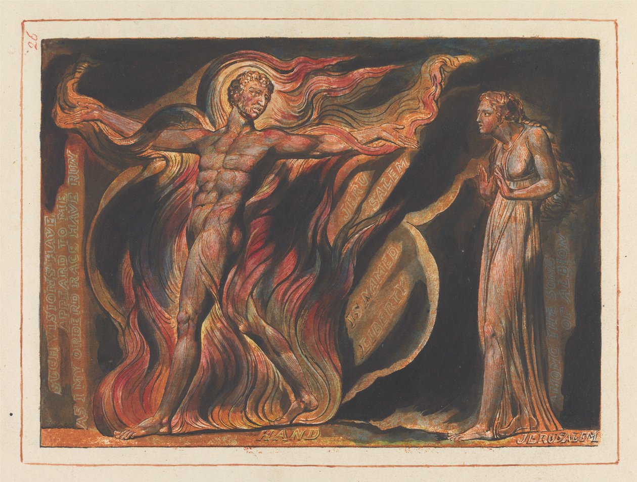 "Dergelijke visioenen zijn mij verschenen..."; Hoofdstuk 2 Frontispice (Plaat 26) door William Blake