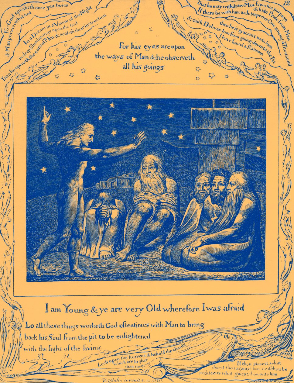 Het boek Job illustraties door William Blake door William Blake