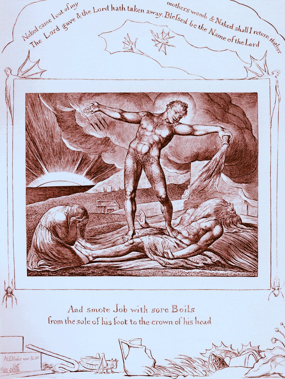 Het boek Job illustraties door William Blake door William Blake