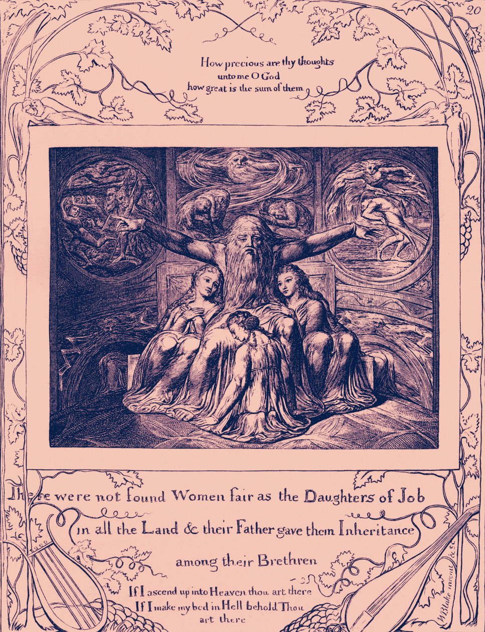 Het boek Job illustraties door William Blake door William Blake