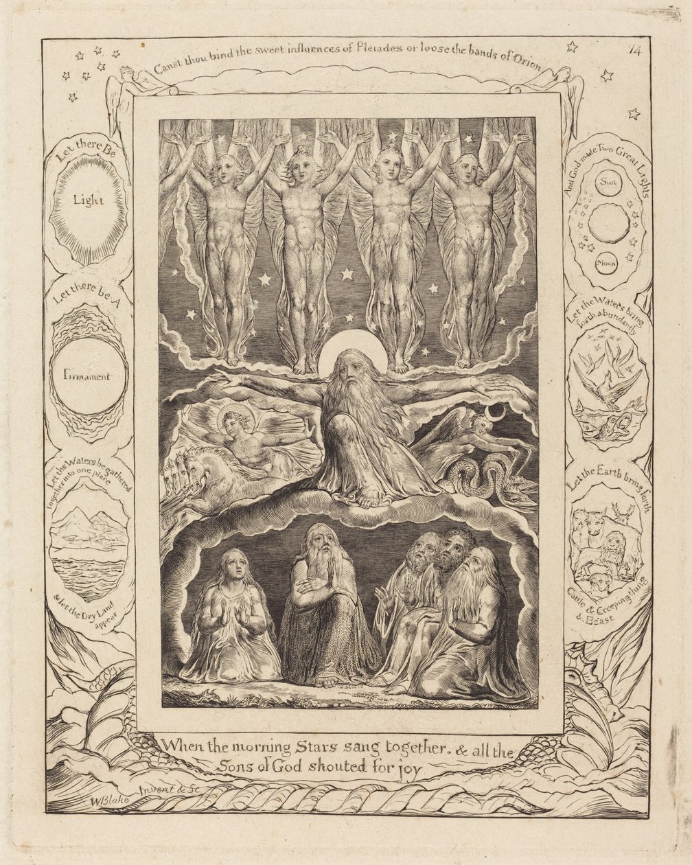 De schepping door William Blake