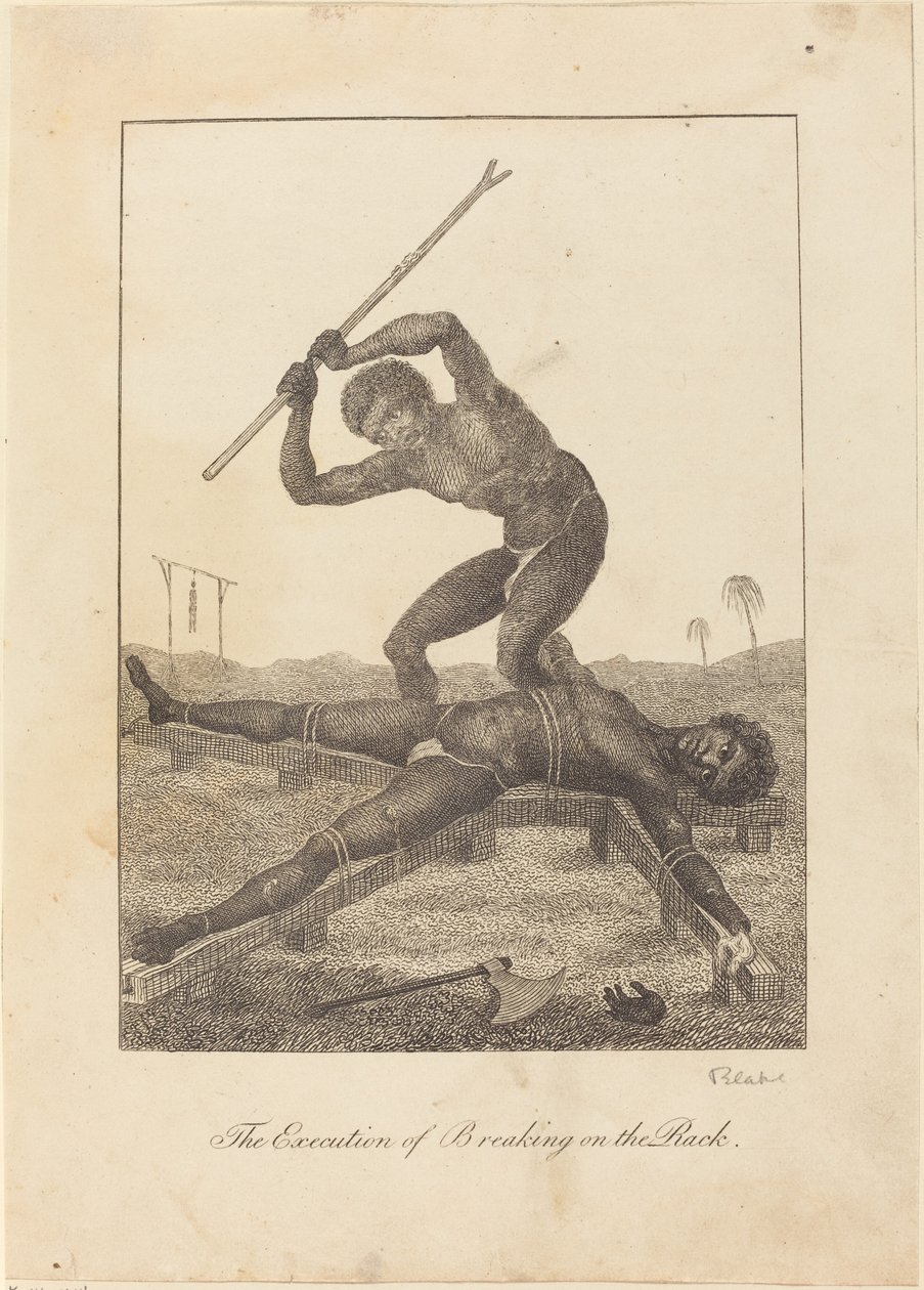 De Executie van het Breken op het Rad door William Blake