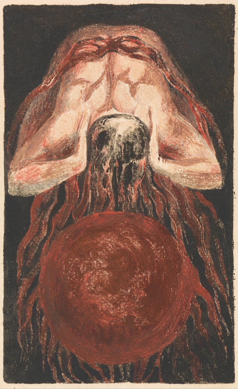 The First Book of Urizen, Plaat 16 (Bentley 17) door William Blake