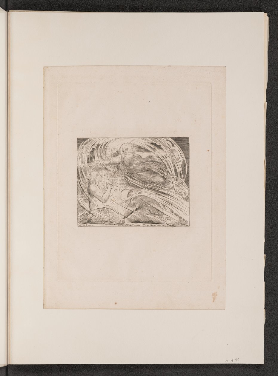 De Heer Beantwoordt Job uit de Wervelwind door William Blake