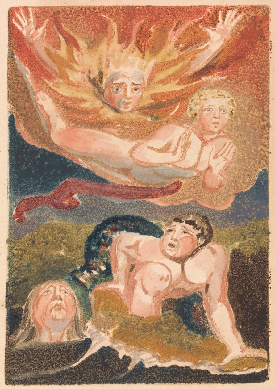 Het eerste boek van Urizen, Plaat 22 (Bentley 24) door William Blake