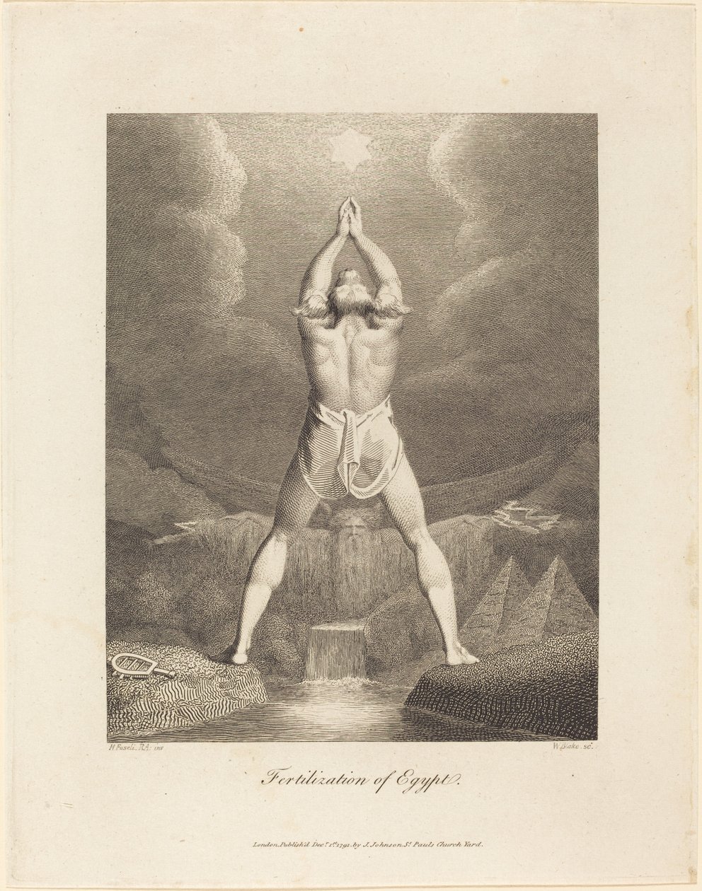 Bevruchting van Egypte door William Blake after Henry Fuseli