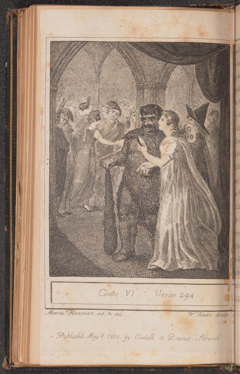 Canto IV, vers 294 door William Blake after Mary Ann Flaxman