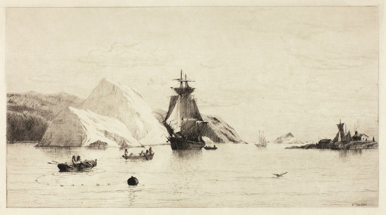 Arctisch zeegezicht door William Bradford