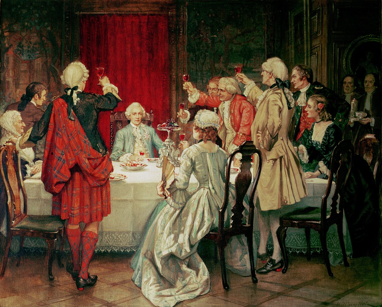 Prins Charles Edward Stuart in Edinburgh, 1745 door William Brassey Hole
