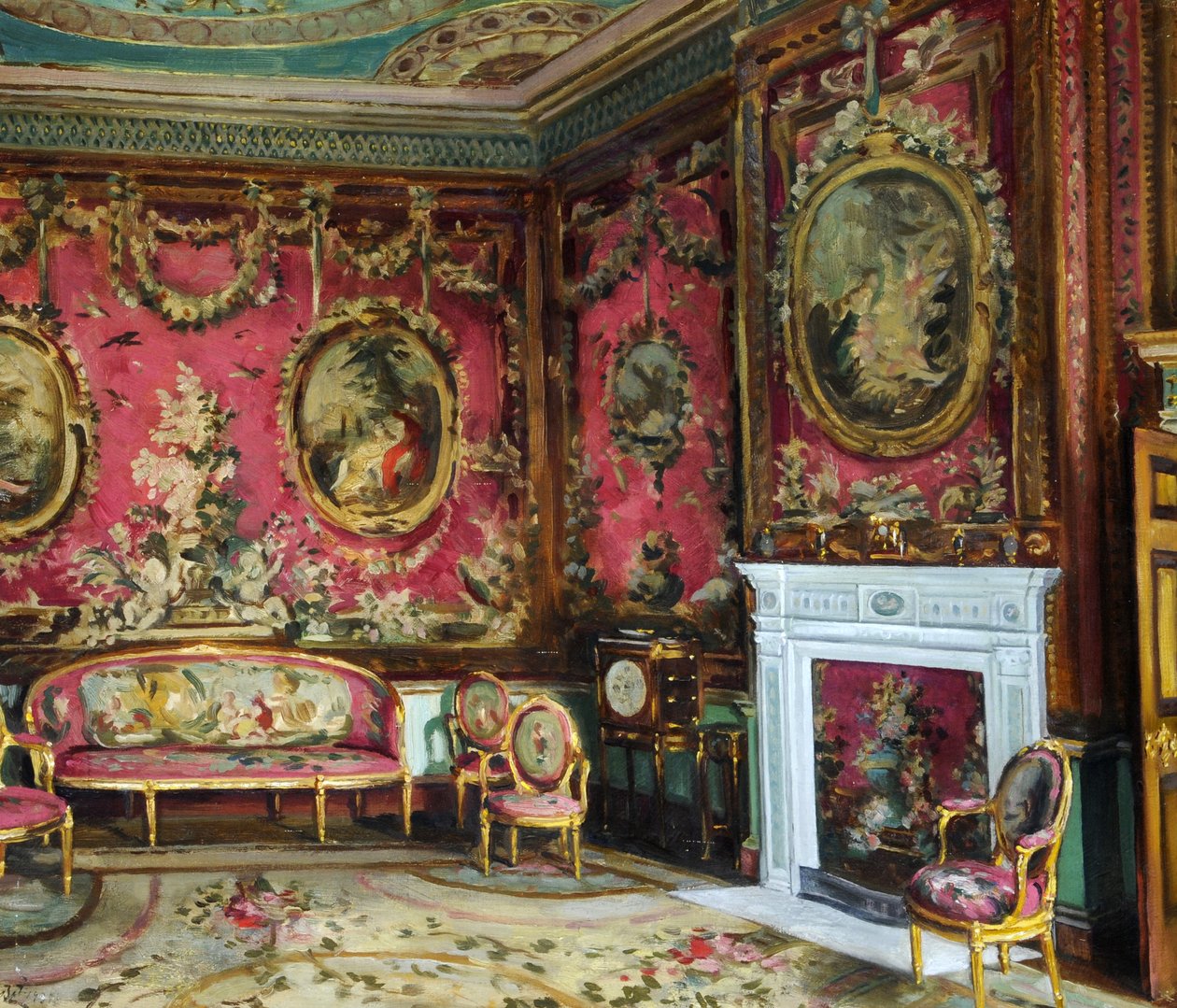 Osterley Park, Londen, Interieur door William Bruce Ellis Ranken