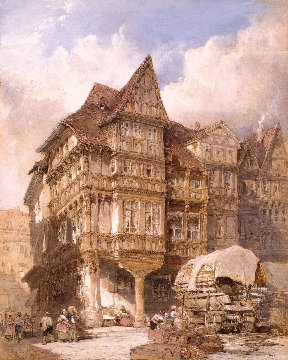 Het huis van Albrecht Durer in Neurenberg door William Callow