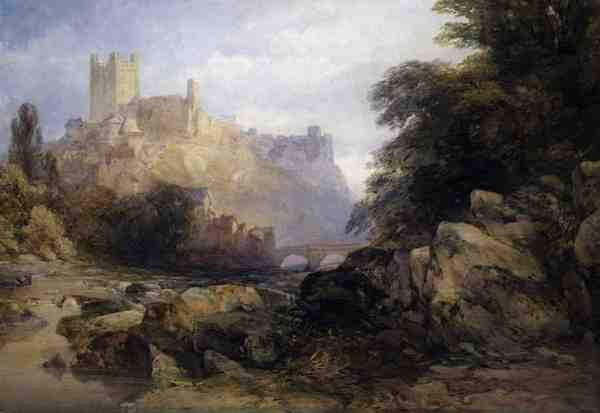 De Stad en het Kasteel vanaf de Rivier, c.1860 door William Callow