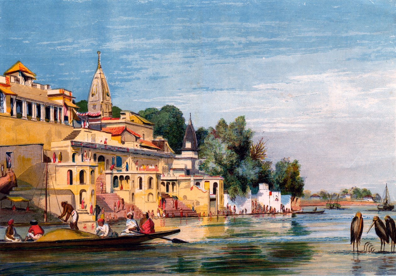 Cawnpore aan de Ganges, India, 1857 door William Carpenter