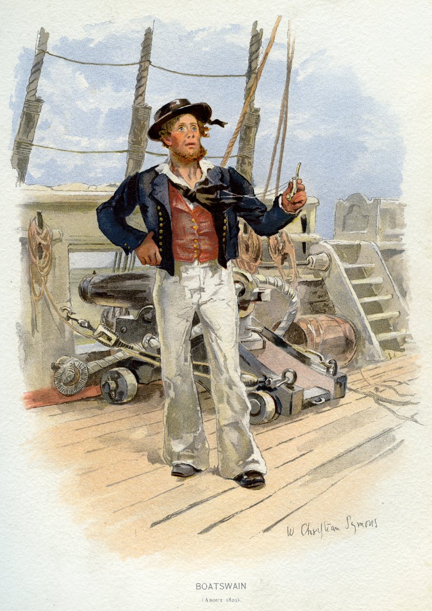 Bootsman van de Koninklijke Marine door William Christian Symons