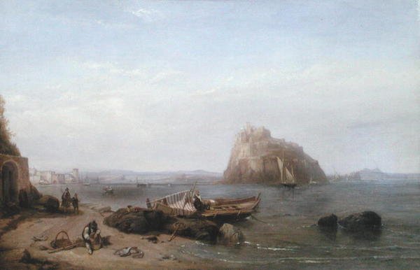 Een uitzicht op Ischia door Clarkson Frederick Stanfield