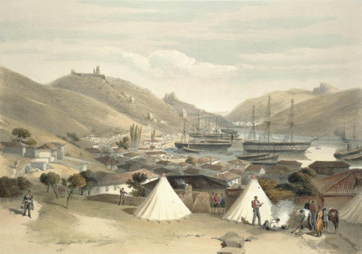 Balaklava, uitzicht op de zee, plaat uit 