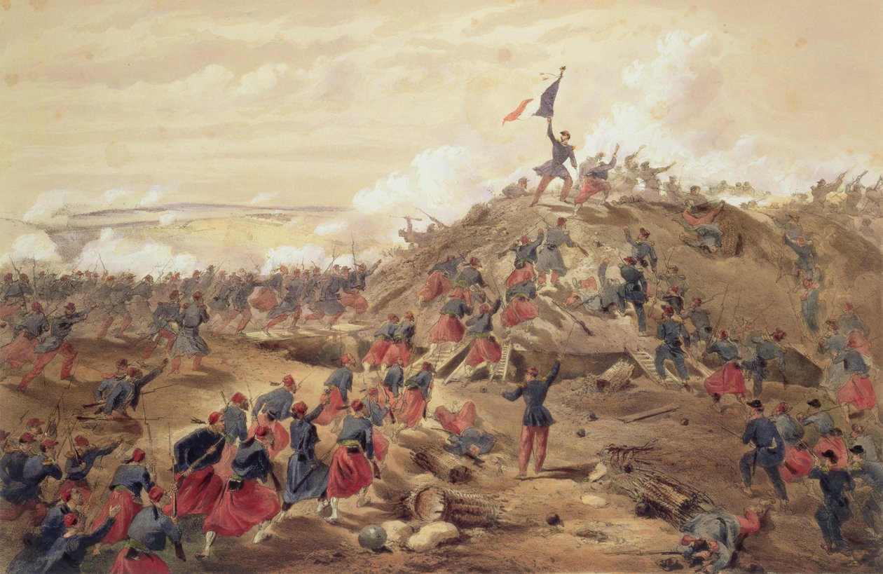 De aanval op de Malakoff, plaat uit 