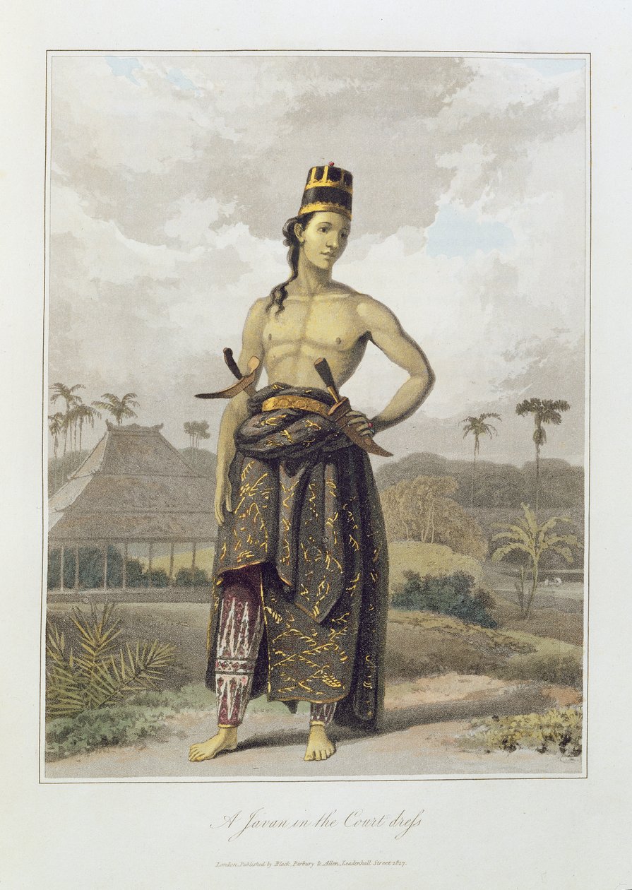 Een Javaan in hofkleding, pl. 6 uit Vol I van 