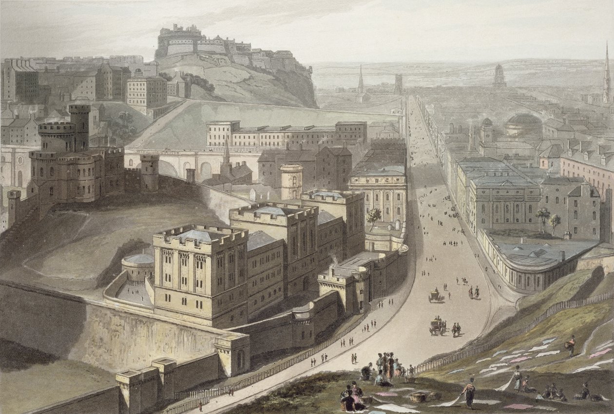 Edinburgh, vanaf Calton Hill, uit 