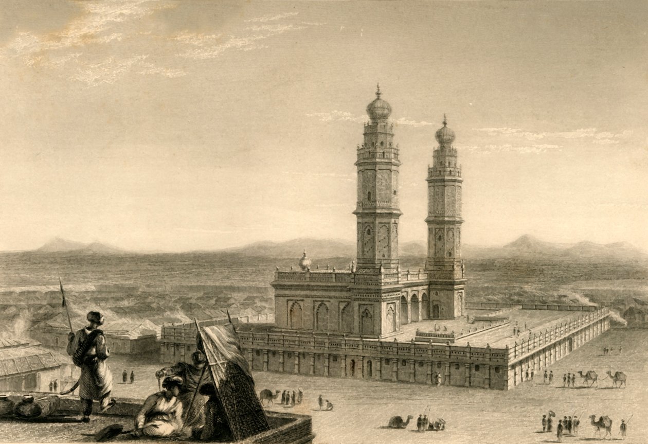 Moskee in Coimbatore, 1835 door William Daniell