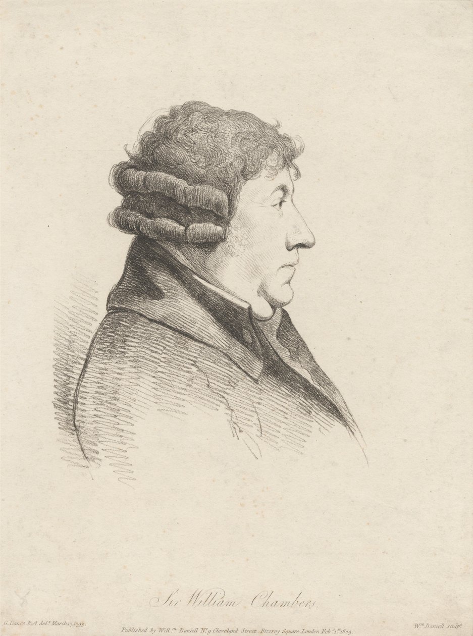 Sir William Chambers door William Daniell
