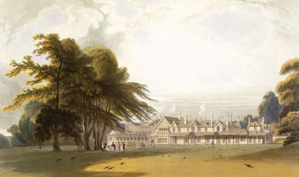 Windsor Park: de Koninklijke Lodge, ca. 1827-30 door William Daniell