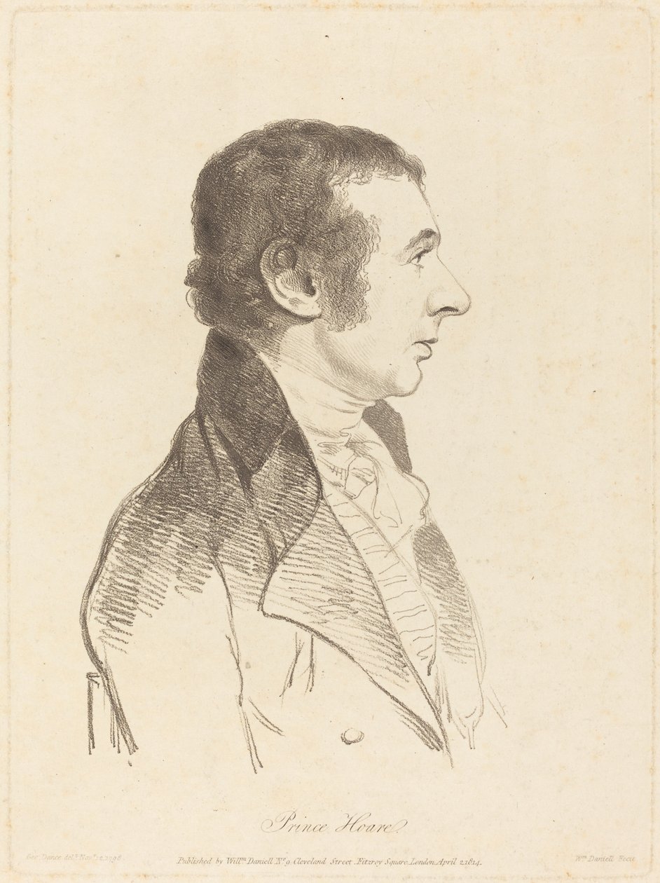 Prins Hoare door William Daniell after George Dance II