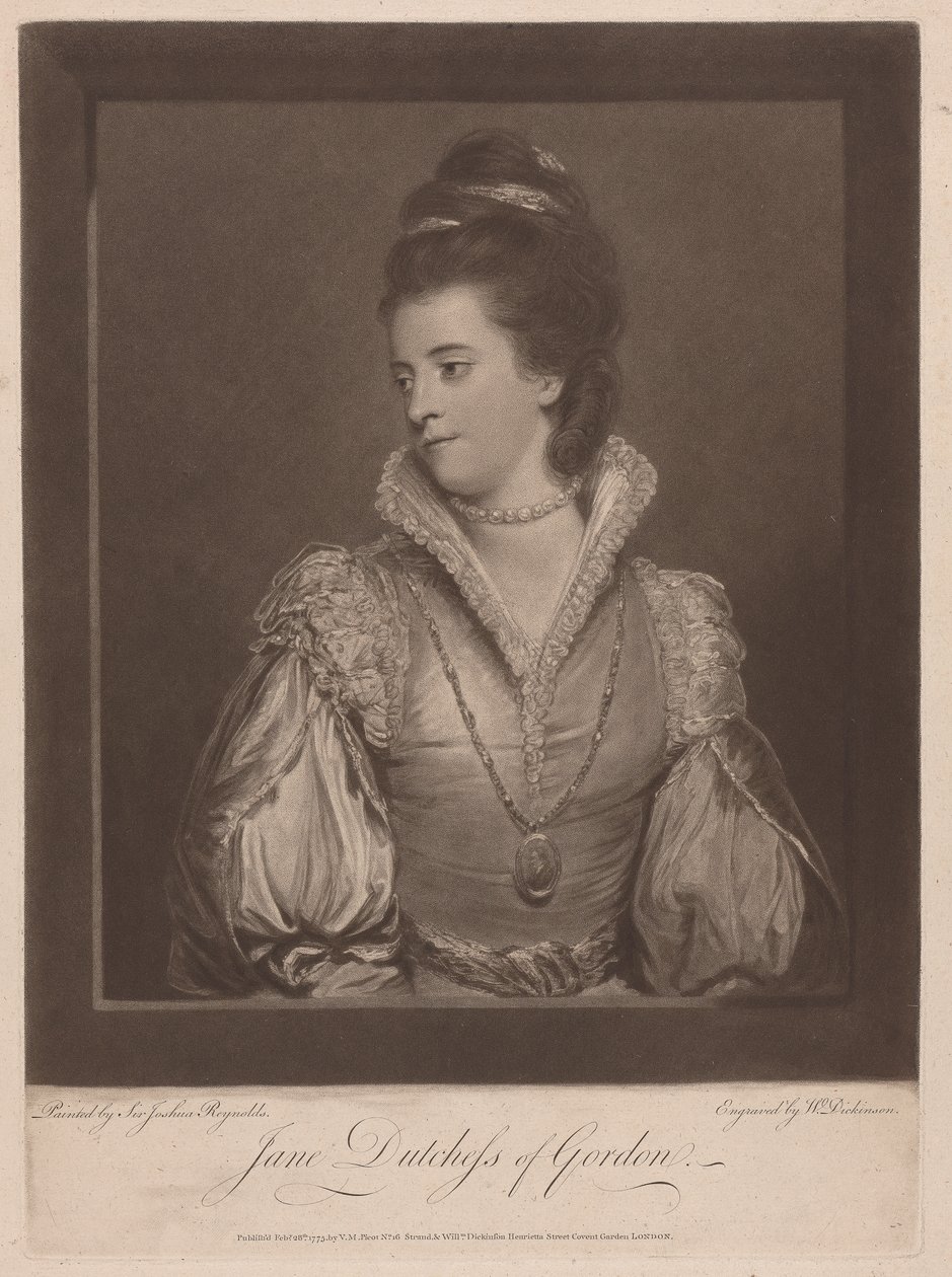 Jane Hertogin van Gordon door William Dickinson