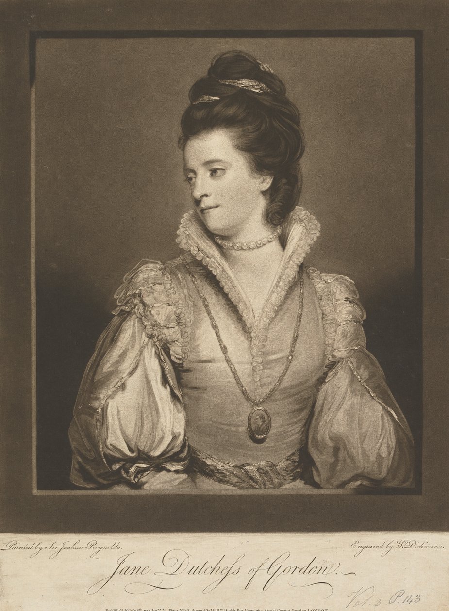 Jane Gordon (geboren Maxwell), Hertogin van Gordon door William Dickinson