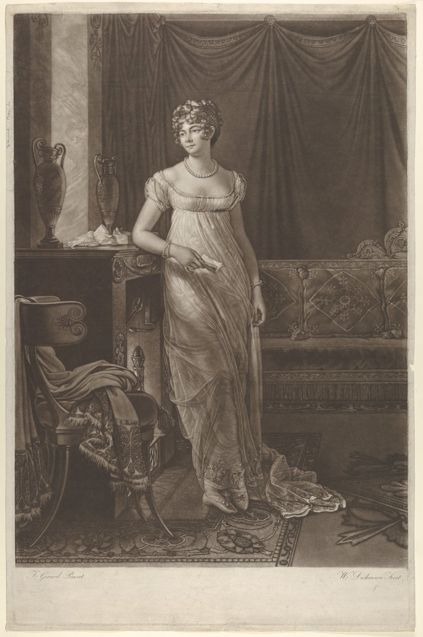 Madame Talleyrand, ca. 1808 door William Dickinson