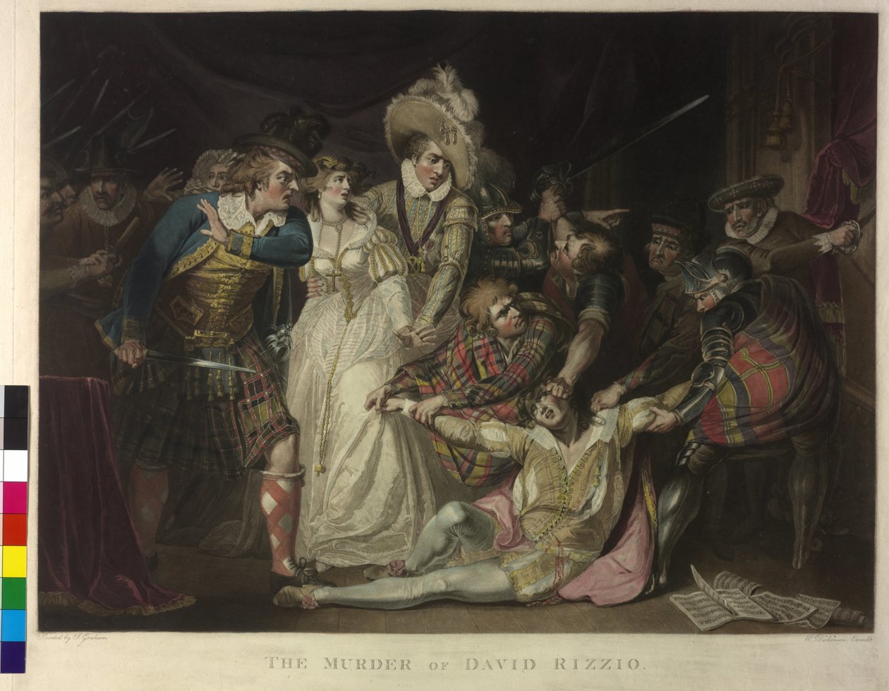 De moord op David Rizzio door William Dickinson