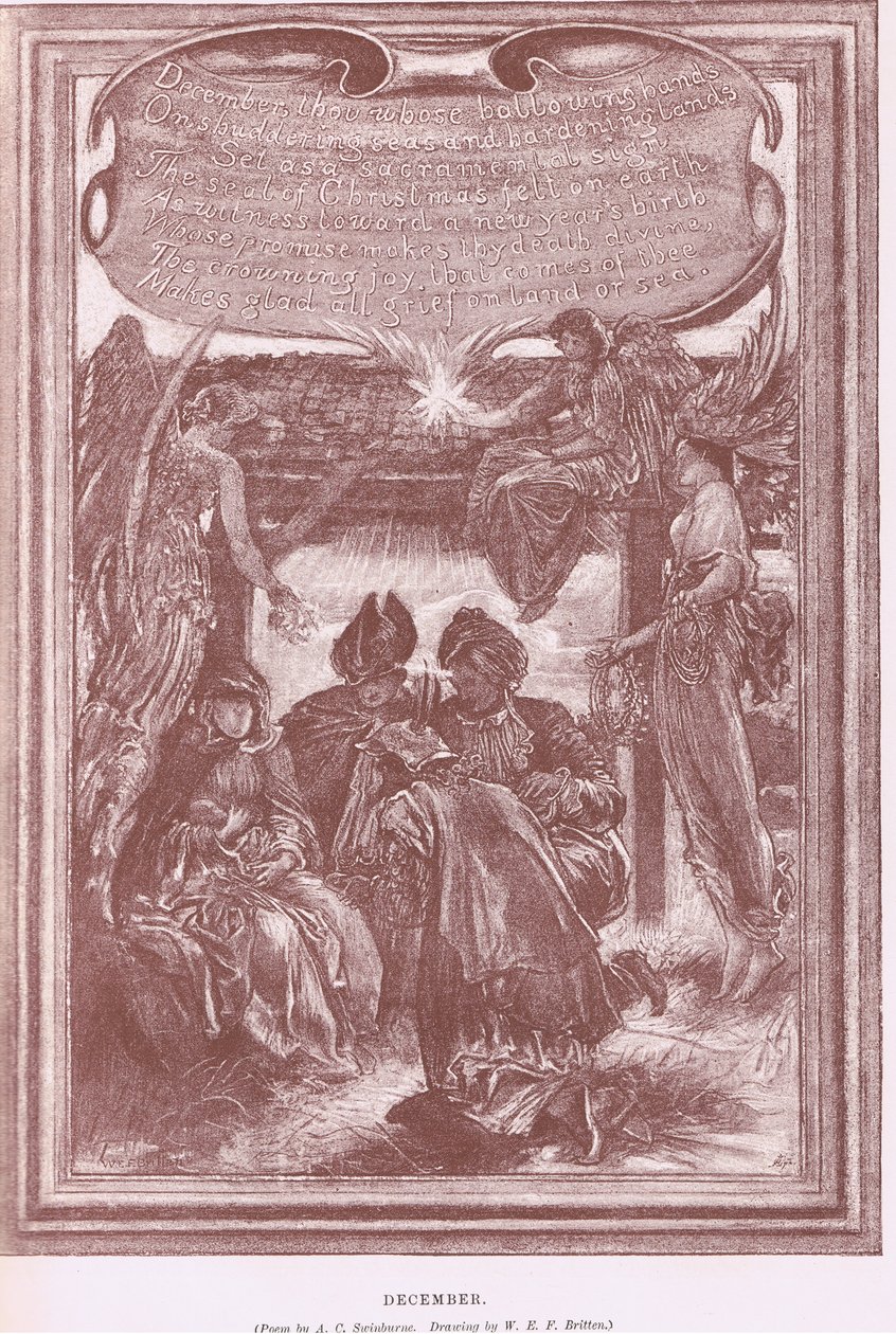 December, uit The Magazine of Art 1893, Cassell and Company door William Edward Frank Britten