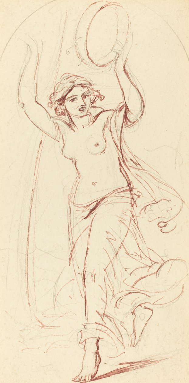 Dansende Vrouw met een Tamboerijn door William Edward Frost