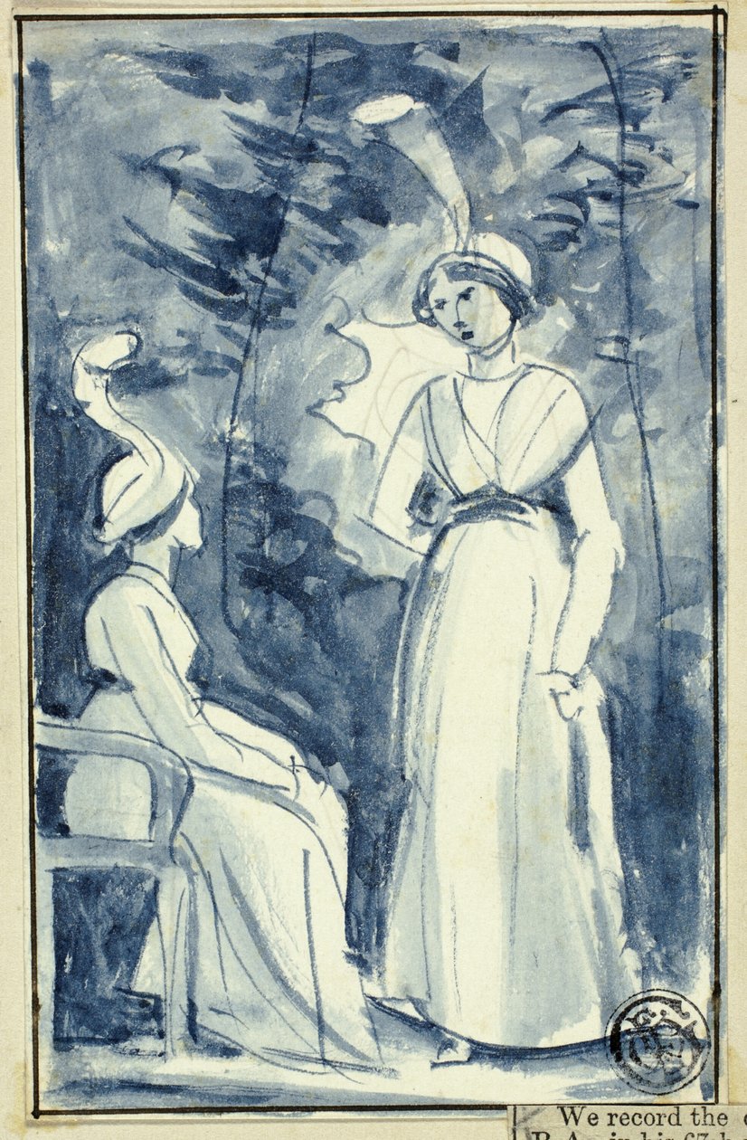 Twee Vrouwen in Kleding uit de Late 18e Eeuw door William Edward Frost
