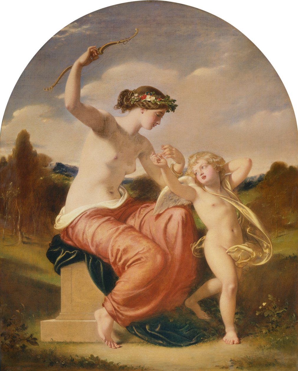 Venus ontwapent Cupido door William Edward Frost