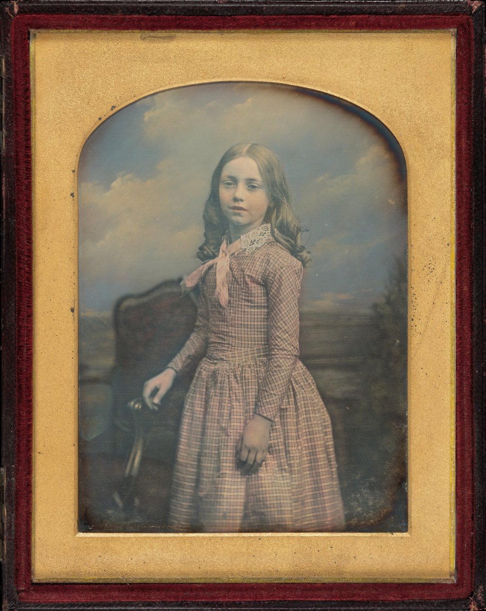 Portret van een meisje,eind jaren 1840 (foto) door William Edward Kilburn